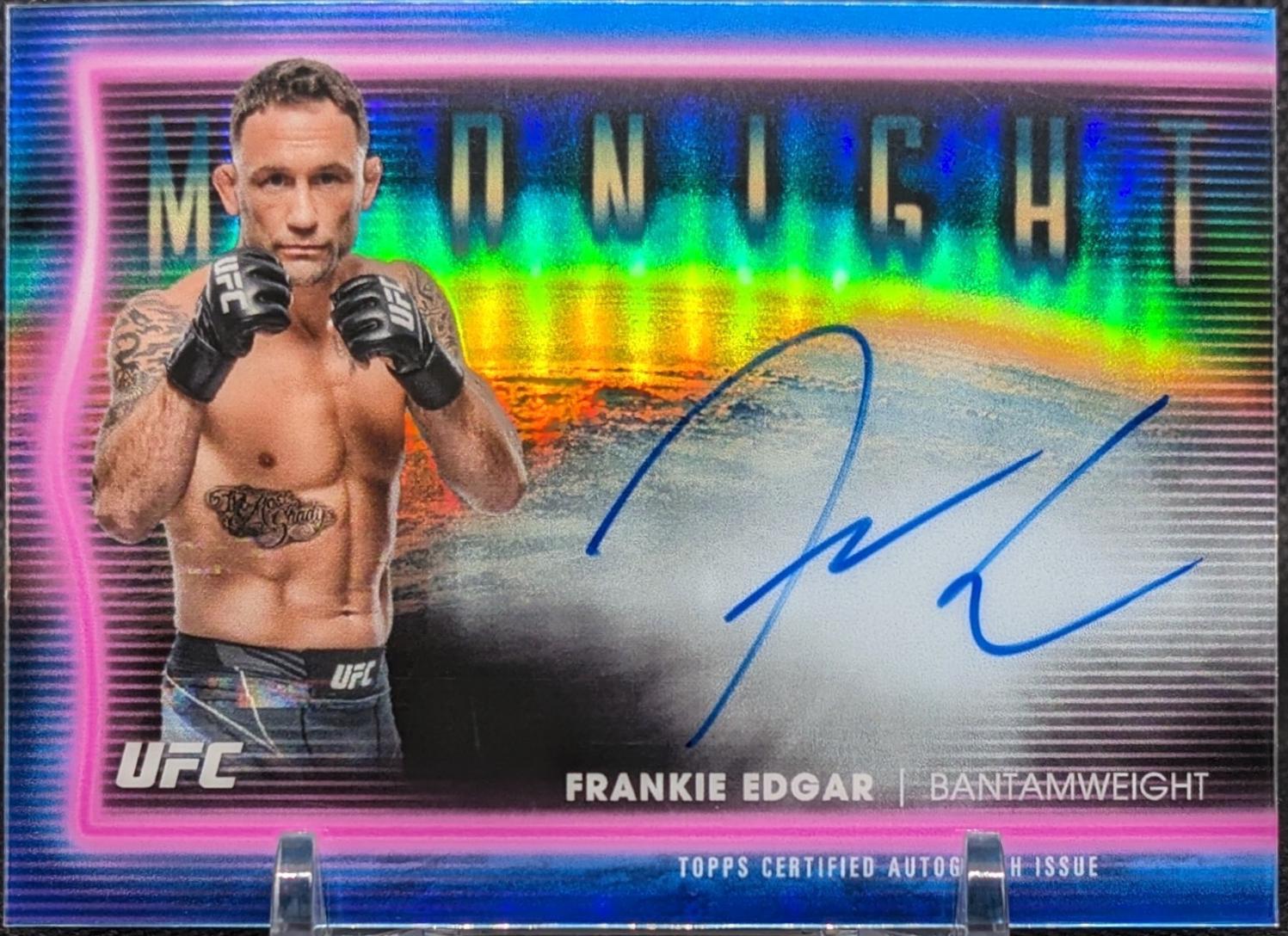 Frankie Edgar 2025 Topps Midnight UFC Horizon Signatures #HNS-FE Daybreak