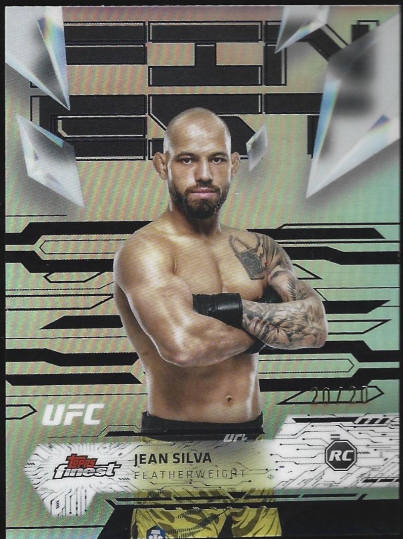 Jean Silva 2025 Topps Finest UFC Base Uncommon #200 Black Refractor