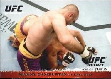 Manny Gamburyan / Nate Diaz 2009 Topps UFC Round 1 Base #67 Red
