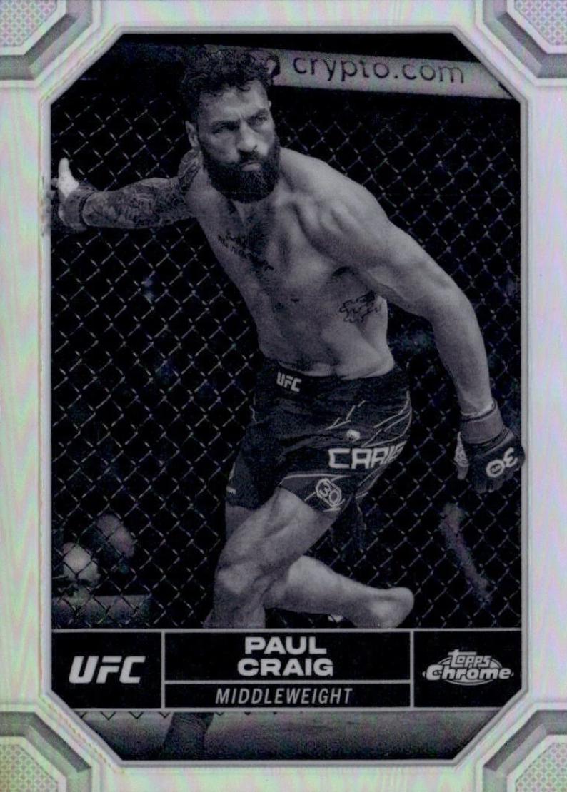 Paul Craig 2024 Topps Chrome UFC Base #153 Negative Refractor