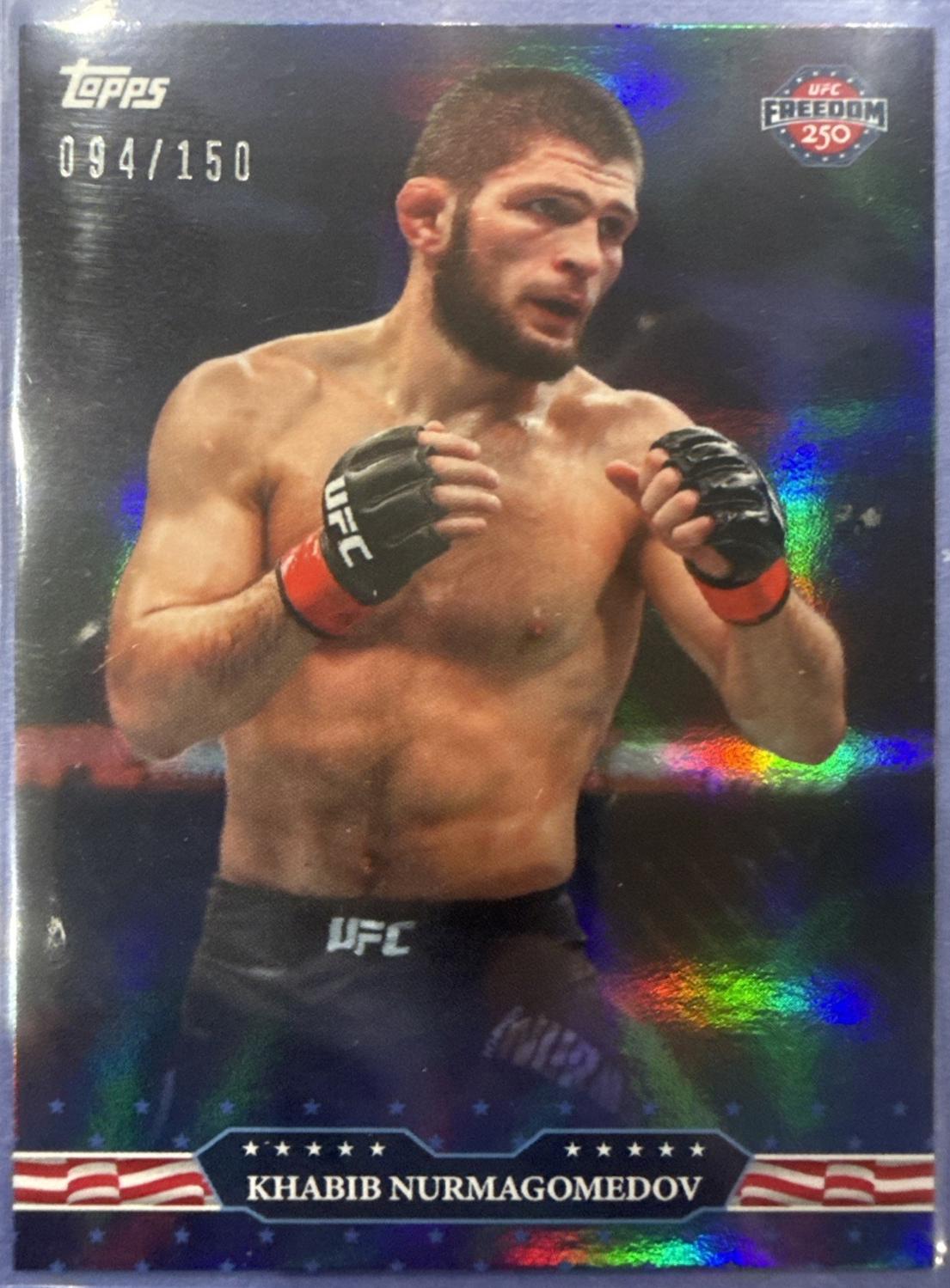 Khabib Nurmagomedov 2026 Topps UFC Freedom 250 Base #4 Blue