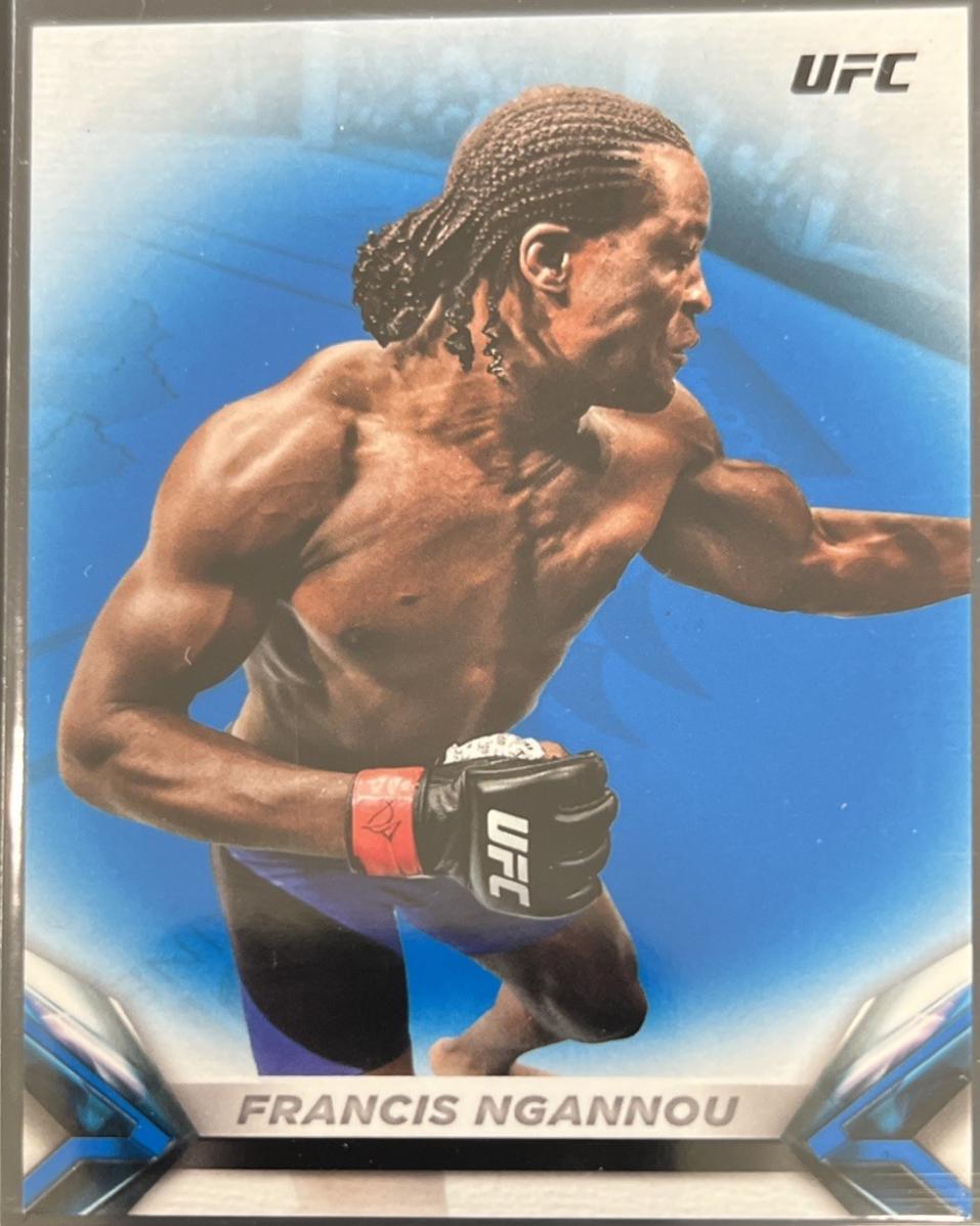 Francis Ngannou 2018 Topps UFC Knockout Base #84 Blue