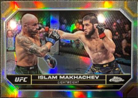 Islam Makhachev 2024 Topps Chrome UFC Base #80 Refractor