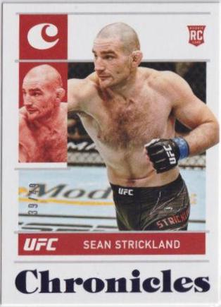 Sean Strickland 2022 Panini Chronicles UFC Base Chronicles #76 Purple