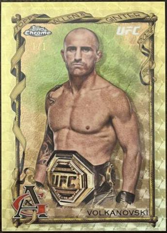 Alexander Volkanovski 2024 Topps Chrome UFC Allen & Ginter #AAG-4 Superfractor