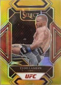 TJ Dillashaw 2022 Panini Select UFC Signatures #6 Gold
