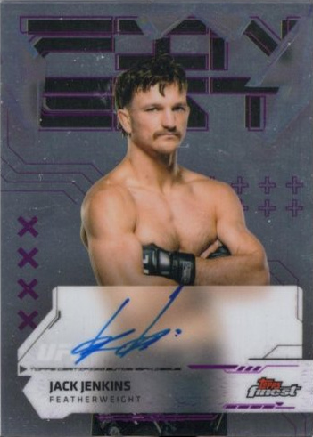Jack Jenkins 2025 Topps Finest UFC Finest Autographs #FA-JJ Gold Refractor