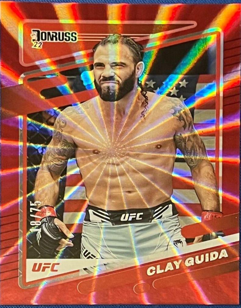 Clay Guida 2022 Panini Donruss UFC Base #111 Red