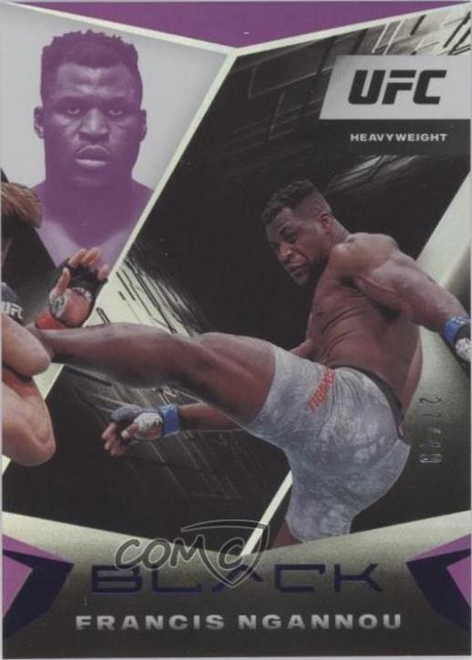 Francis Ngannou 2021 Panini Chronicles UFC Base Black #109 Purple