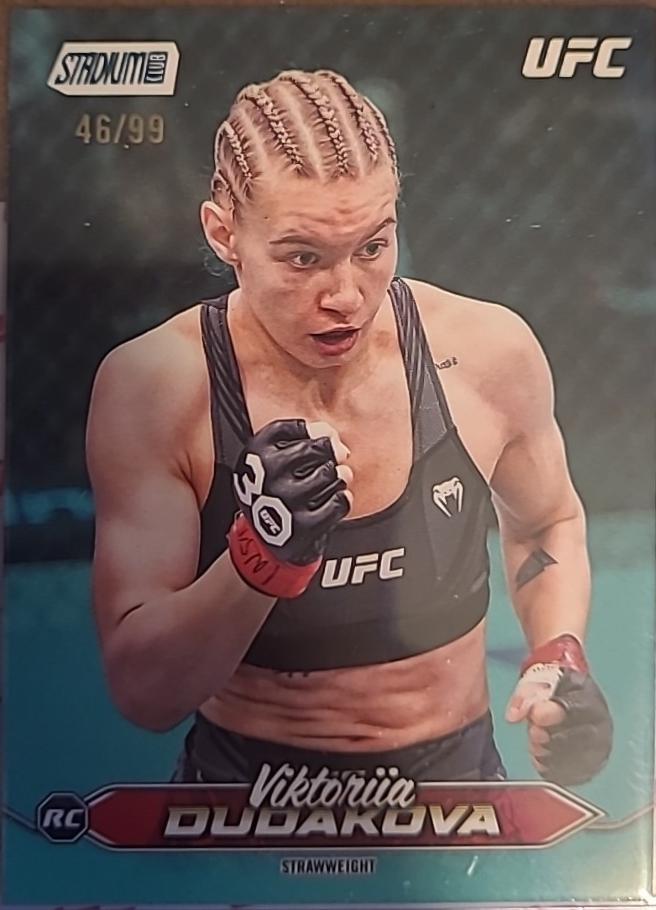 Viktoriia Dudakova 2025 Topps Stadium Club UFC Base #124 Teal
