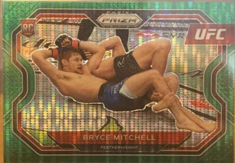 Bryce Mitchell 2021 Panini Prizm UFC Base #144 Green Pulsar