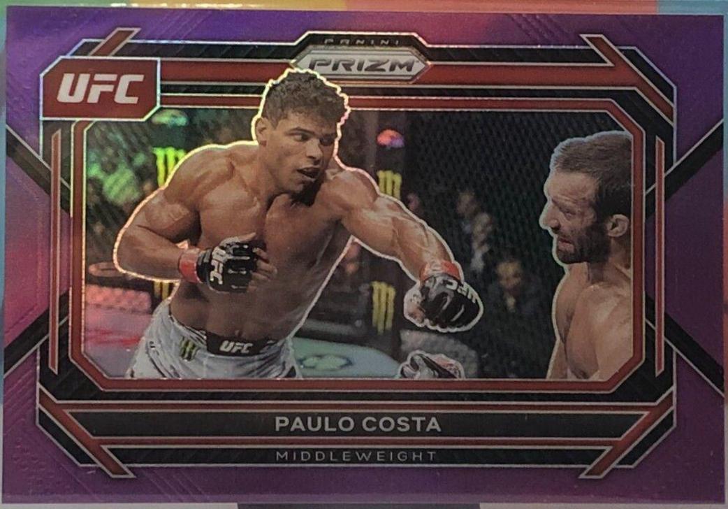 Paulo Costa 2023 Panini Prizm UFC Base #79 Purple