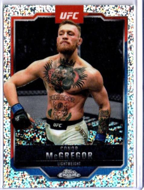 Conor McGregor 2025 Topps Chrome UFC Base #101 Speckle Refractor