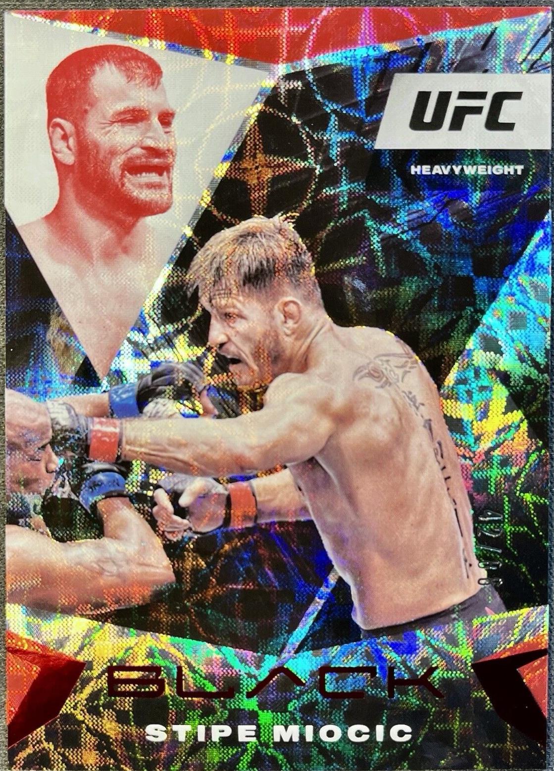 Stipe Miocic 2021 Panini Chronicles UFC Base Black #110 Asia Red