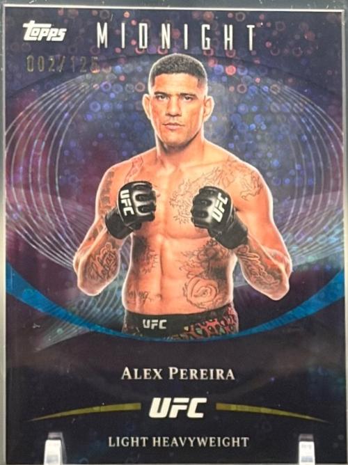 Alex Pereira 2026 Topps Midnight UFC Base #58 Morning