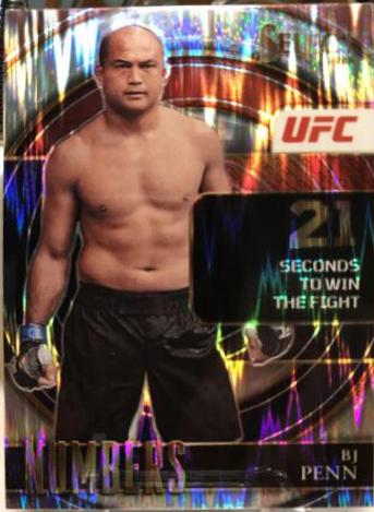 BJ Penn 2022 Panini Select UFC Select Numbers #29 Silver