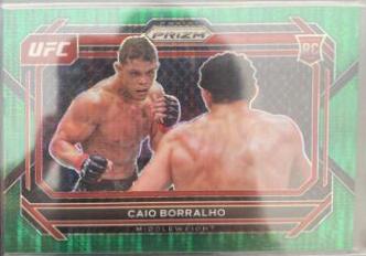 Caio Borralho 2023 Panini Prizm UFC Base #68 Green Pulsar