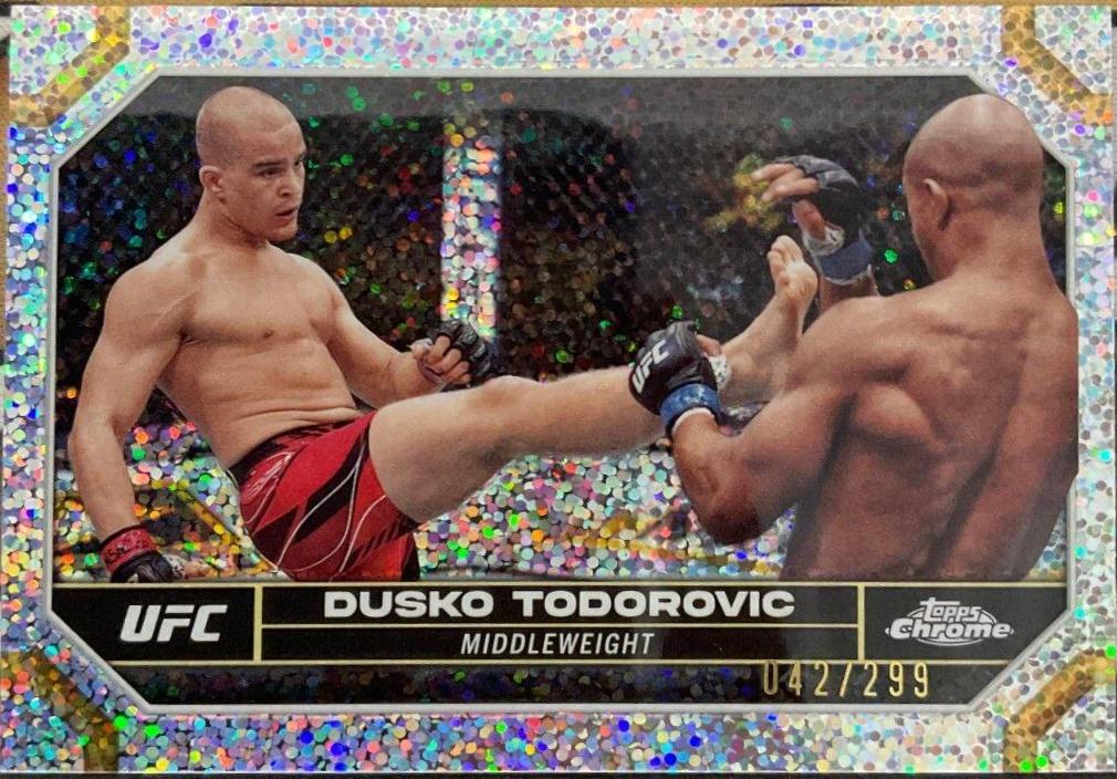 Dusko Todorovic 2024 Topps Chrome UFC Base #63 Speckle Refractor