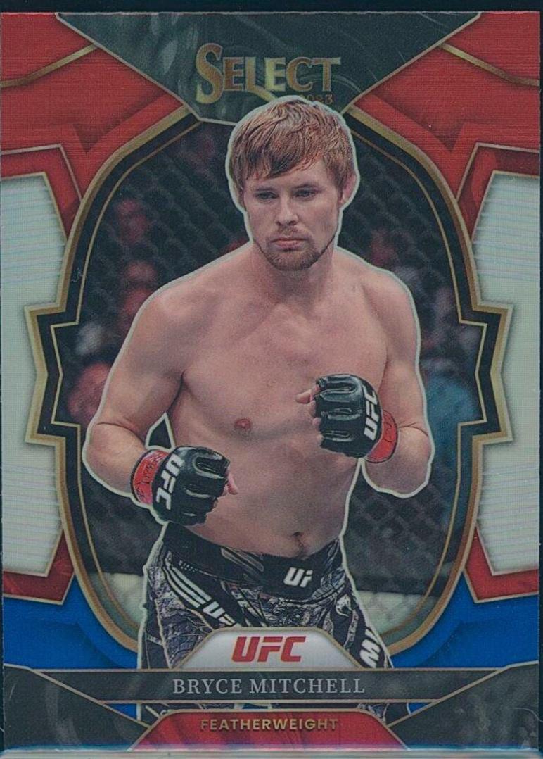 Bryce Mitchell 2023 Panini Select UFC Concourse #70 Red Blue Prizm