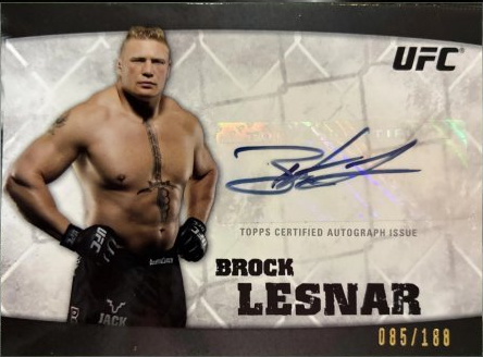 Brock Lesnar 2010 Topps UFC Knockout Autographs #A-BL Red Ink