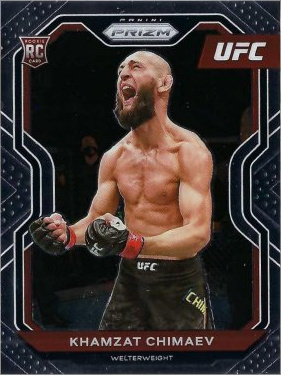Khamzat Chimaev 2021 Panini Prizm UFC Base #7 Black