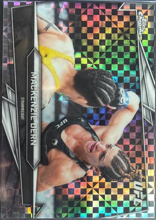 Mackenzie Dern 2026 Topps Chrome UFC Base #185 X-fractor