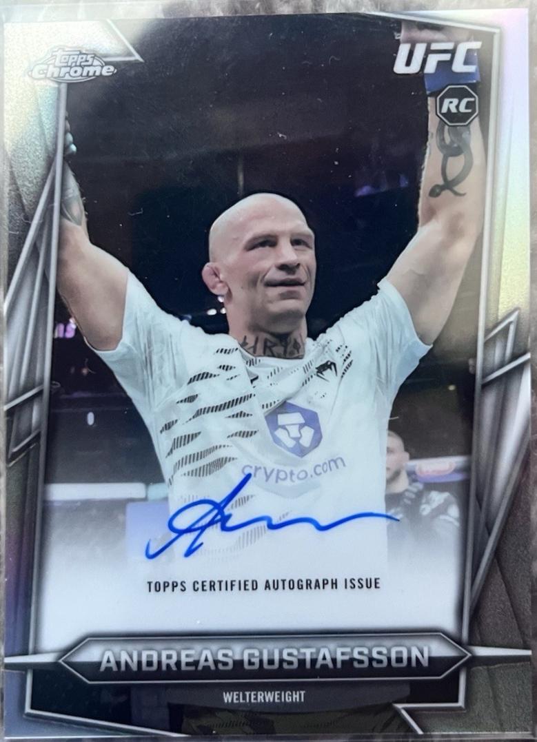 Andreas Gustafsson 2026 Topps Chrome UFC Base Autographs #BAV-AN Refractor
