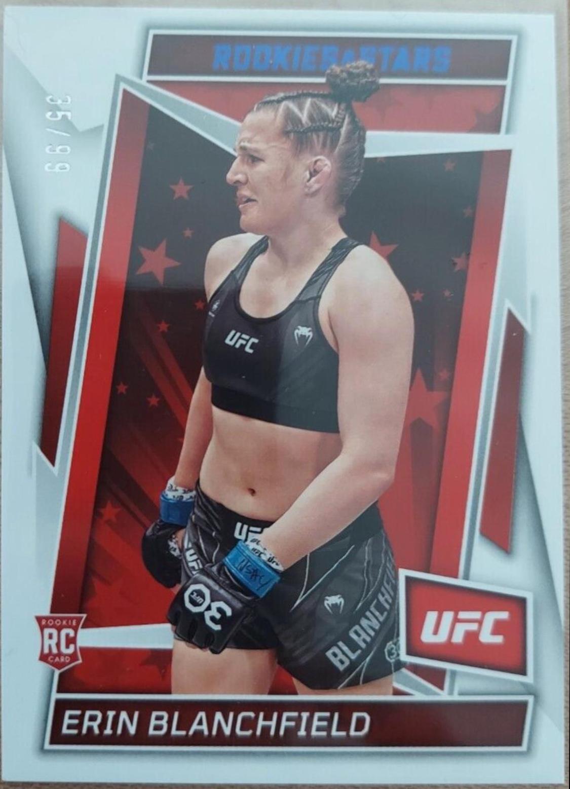 Erin Blanchfield 2023 Panini Chronicles UFC Base Rookies and Stars #188 Blue