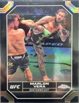Marlon Vera 2024 Topps Chrome UFC Base #124 Black Refractor