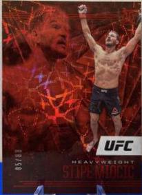 Stipe Miocic 2021 Panini Chronicles UFC Base XR #184 Asia Red
