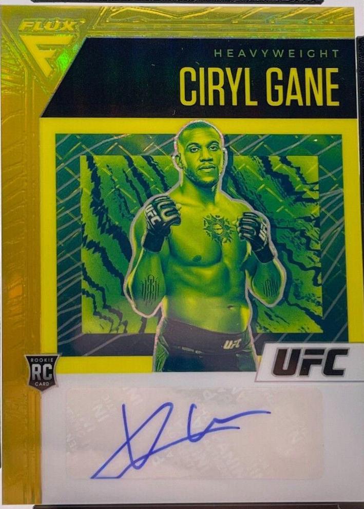 Ciryl Gane 2021 Panini Chronicles UFC Chronicles Signatures #31 Gold