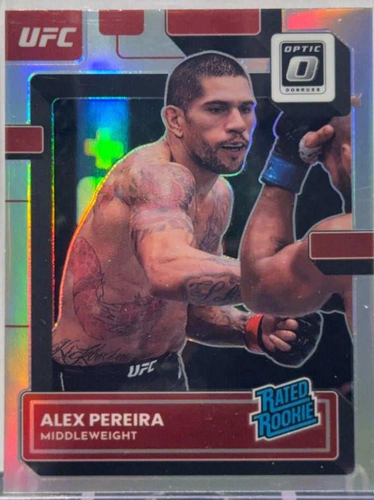 Alex Pereira 2023 Panini Donruss Optic UFC Base #108 Holo