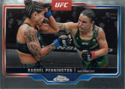 Raquel Pennington 2025 Topps Chrome UFC Base #156 Green Wave