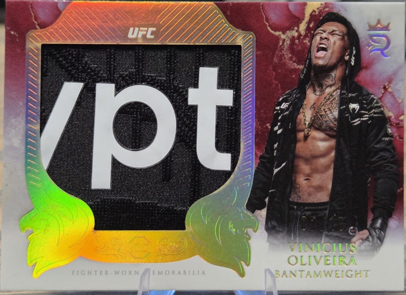 Vinicius Oliveira 2025 Topps Royalty UFC Rookie Jumbo Relics #RJR-VO Gold