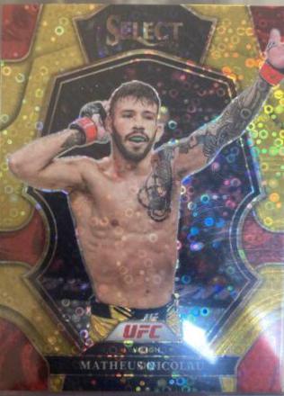 Matheus Nicolau 2023 Panini Select UFC Premier Level #196 Gold Disco