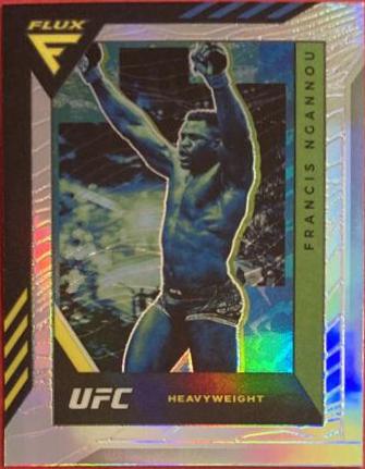 Francis Ngannou 2022 Panini Chronicles UFC Base Flux #343 Silver