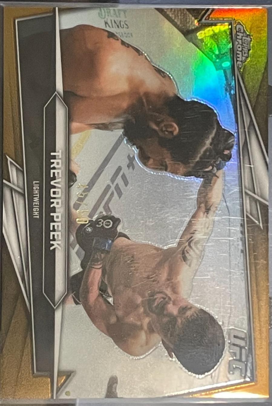 Trevor Peek 2026 Topps Chrome UFC Base #64 Gold Refractor