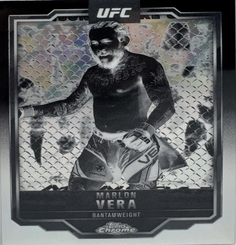 Marlon Vera 2025 Topps Chrome UFC Base #151 Negative Refractor