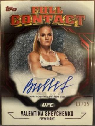 Valentina Shevchenko 2024 Topps Knockout UFC Full Contact Autographs #FCA-VSO Red