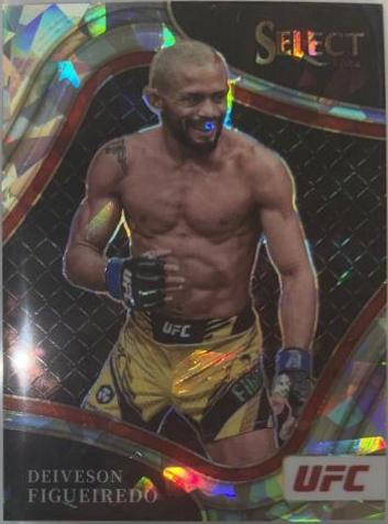 Deiveson Figueiredo 2022 Panini Select UFC Octagonside #293 Cracked Ice