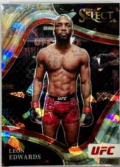 Leon Edwards 2022 Panini Select UFC Octagonside #247 Cracked Ice