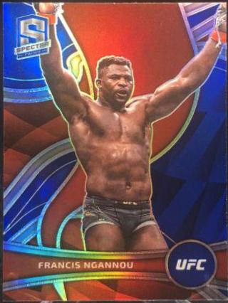 Francis Ngannou 2022 Panini Chronicles UFC Base Spectra #398 Blue