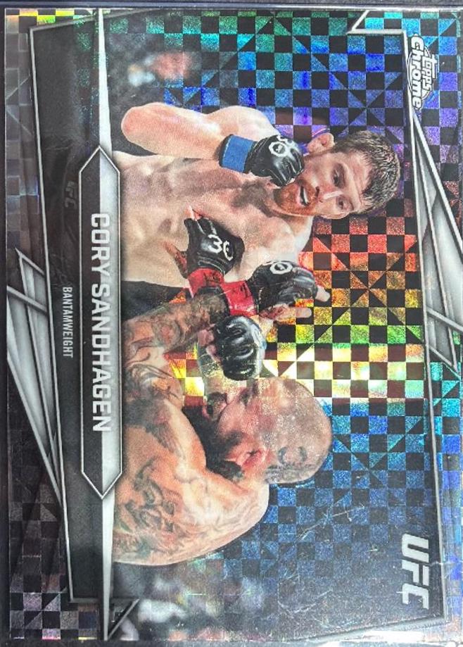 Cory Sandhagen 2026 Topps Chrome UFC Base #65 X-fractor