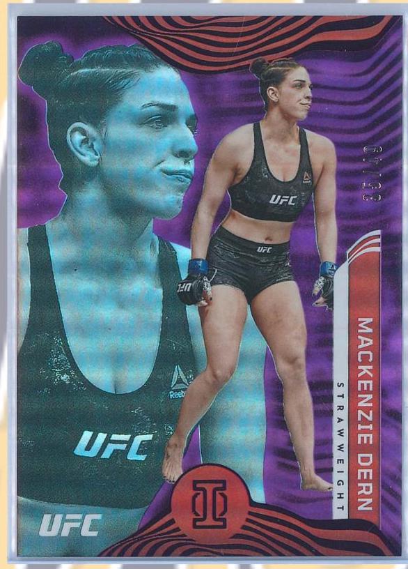 Mackenzie Dern 2022 Panini Chronicles UFC Base Illusions #266 Purple
