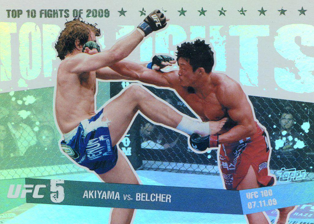 Yoshihiro Akiyama / Alan Belcher 2010 Topps UFC Main Event Base #111 Bronze
