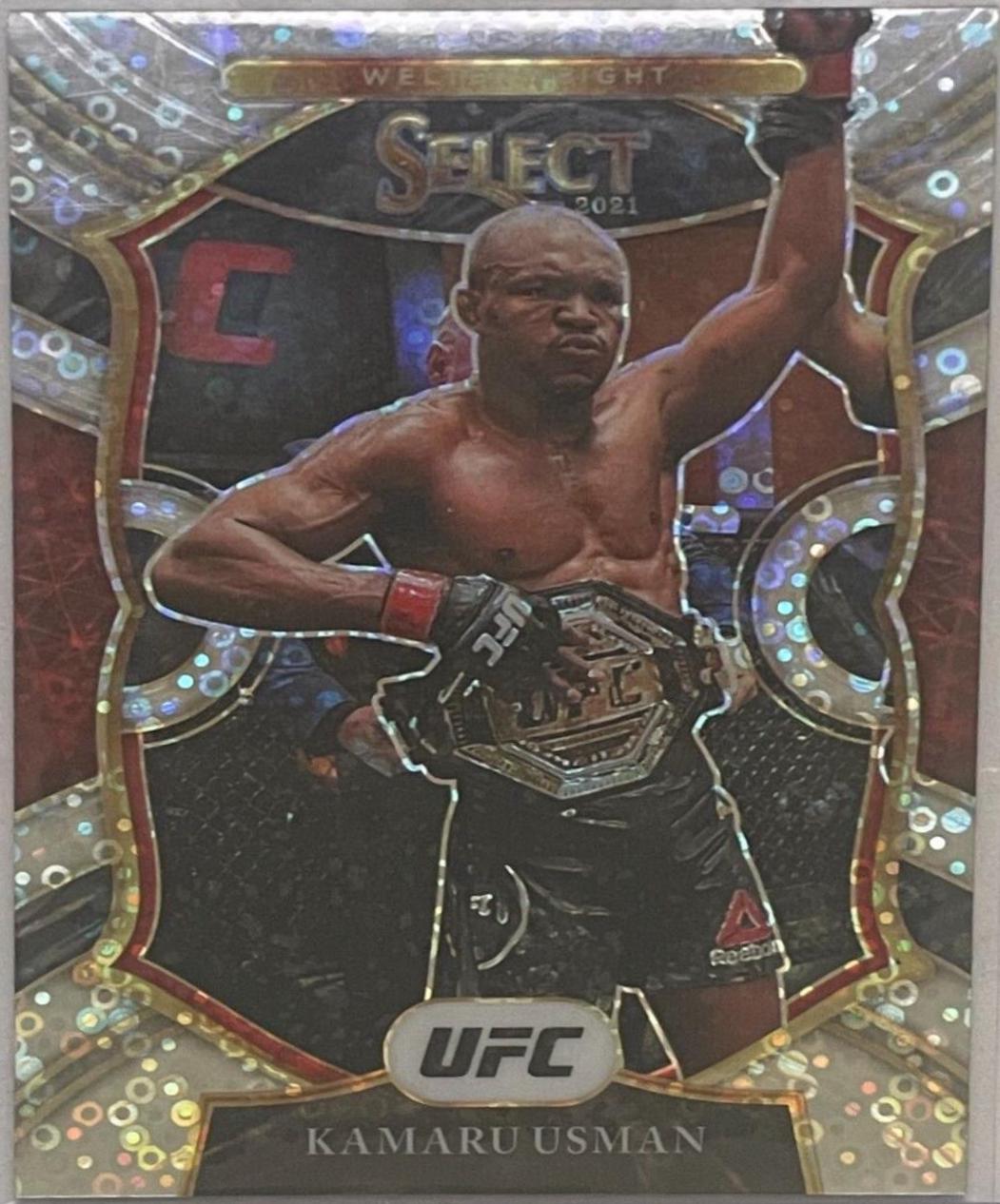 Kamaru Usman 2022 Panini Select UFC Octagonside #209 Disco
