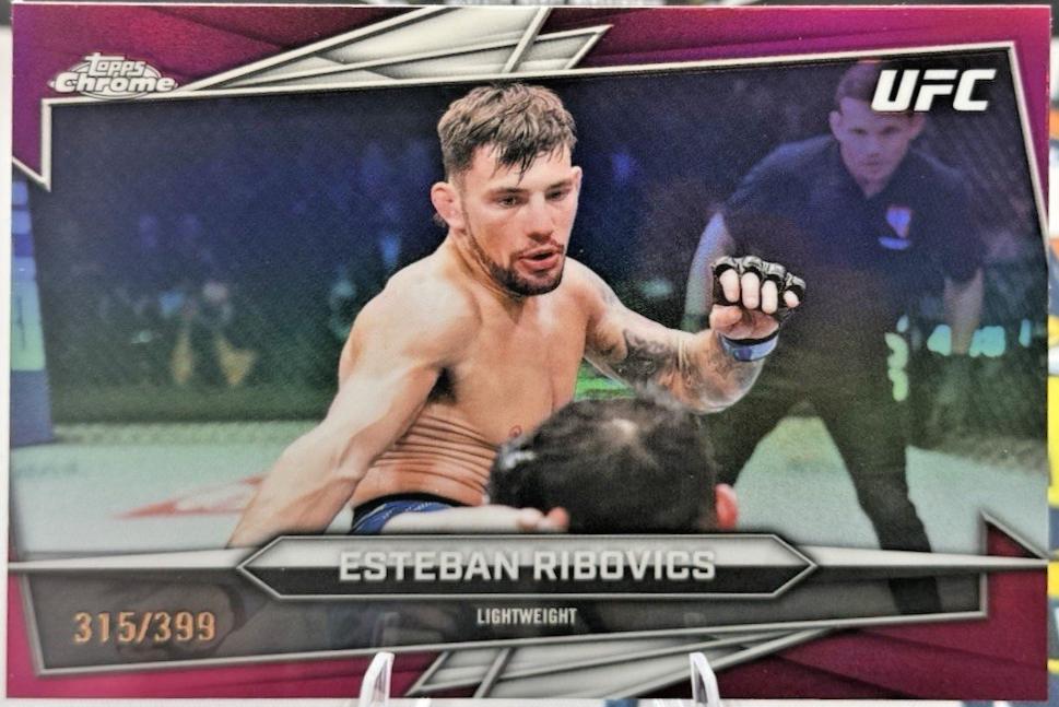 Esteban Ribovics 2026 Topps Chrome UFC Base #49 Magenta Refractor