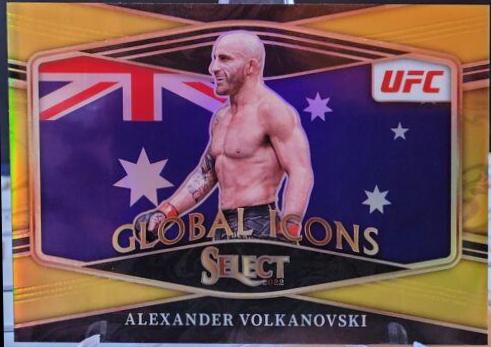 Alexander Volkanovski 2022 Panini Select UFC Global Icons #17 Gold