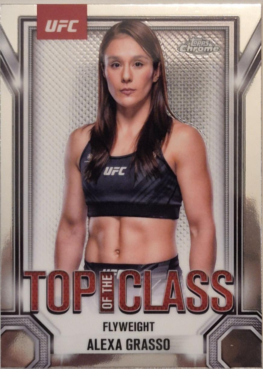 Alexa Grasso 2025 Topps Chrome UFC Top of the Class #TTC-3 Refractor