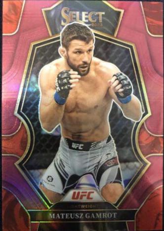 Mateusz Gamrot 2023 Panini Select UFC Premier Level #186 Maroon